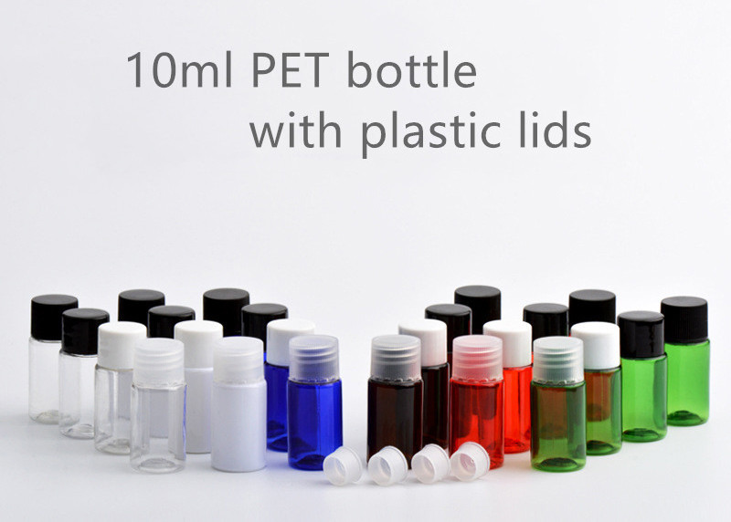 PPの小さいプラスチックびんの容器を、ふたが付いている10ml円形のプラスチックびんかわいがって下さい