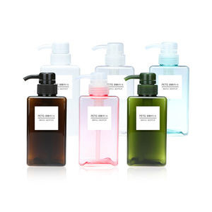 プラスチック 空き 透明 アンバー PETG シャンプー 梱包 方形 プラスチック 石けん 泡瓶