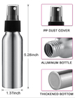 アルミニウム良い霧のスプレーは再使用可能な金属旅行香水瓶をびん詰めにする