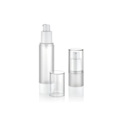 カスタム15ml 30ml 50ml プラスチックエアレスポンプ 真空化粧品ボトル 漏れ防止 制御されたディスペンシング クリーム ローション パッケージング