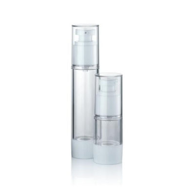 カスタム15ml 30ml 50ml プラスチックエアレスポンプ 真空化粧品ボトル 漏れ防止 制御されたディスペンシング クリーム ローション パッケージング