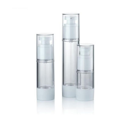 カスタム15ml 30ml 50ml プラスチックエアレスポンプ 真空化粧品ボトル 漏れ防止 制御されたディスペンシング クリーム ローション パッケージング