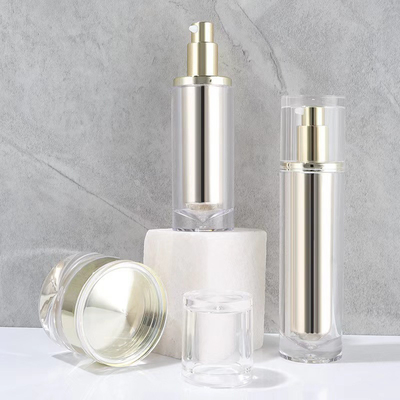 100ml アクリル 無気ポンプ 顔クリーム 化粧品 ボトル クリーム グラスセット