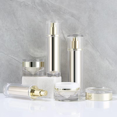 100ml アクリル 無気ポンプ 顔クリーム 化粧品 ボトル クリーム グラスセット