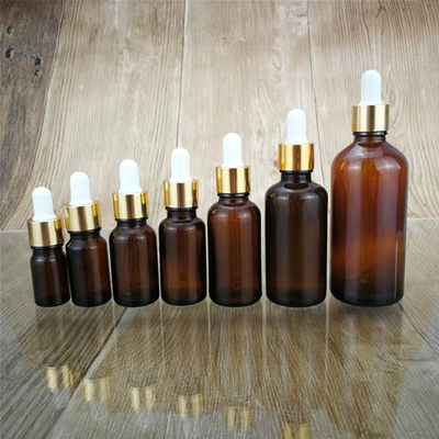 透明茶色のエッセンシャルオイルボトル 5ml 10ml 15ml 20ml 30ml 50ml 100ml アロマテラピー用