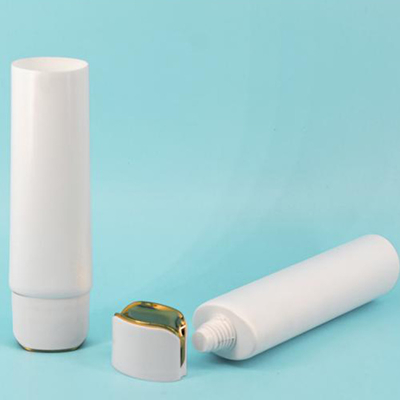 空の化粧品包装 スタンプ付き2層PEチューブ