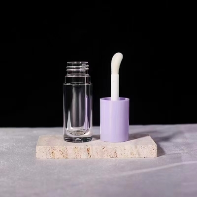 輝き 空のチューブ カスタムロゴ ブラシ付き 黒の容器 5ML リップ 輝き チューブ グラデント リップ