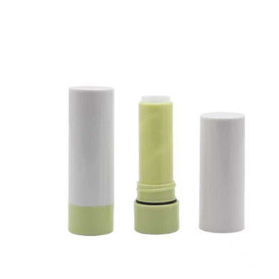 蓋付きプラスチック化粧品リップスティックチューブ 白 ソフト 5G 小麦ストロー化粧品容器