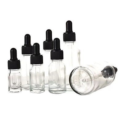 ガラスベース素材 エッセンシャルオイルボトル 空 5ml 10ml 15ml 20ml 30ml 50ml 100ml 透明色