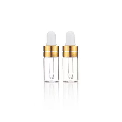 エッセンシャルオイルボトル 5ml 10ml 15ml 20ml 30ml 50ml 100ml 透明ゴールド色