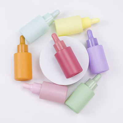 マカロン カラー エッセンシャル オイル ボトル 30ml プラスチックのPPポンプとガラス素材