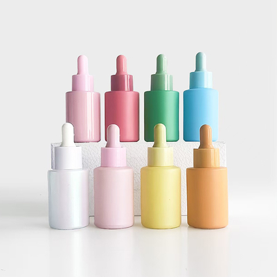 マカロン カラー エッセンシャル オイル ボトル 30ml プラスチックのPPポンプとガラス素材