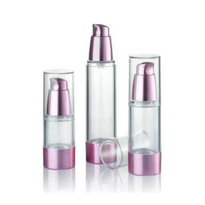 ローズゴールド 15ml エアレスポンプボトル 高品質アートワーク対応 カスタマイズ可能