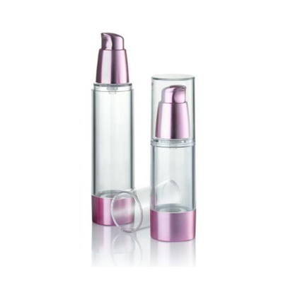 ローズゴールド 15ml エアレスポンプボトル 高品質アートワーク対応 カスタマイズ可能
