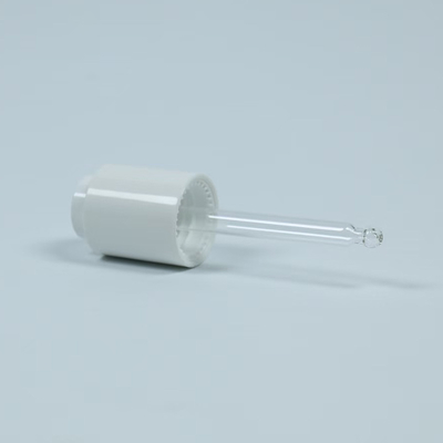 Custom Color 18mm 24mm Glass Pipette Press Down Type Plastic Dropper with Round Shape and Pump Material plastic pp and glass