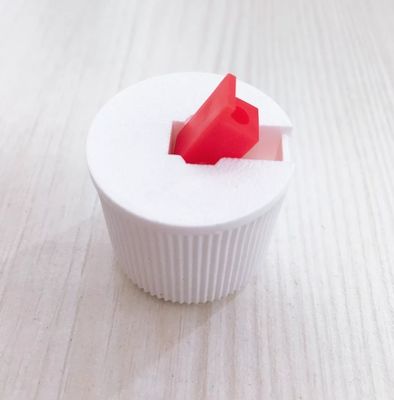 24mm 28mm white black plastic turret cover flip disc top lid detergent bottle