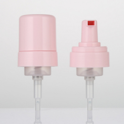 ピンク色 42mm 43mm プラスチックフォームディスペンサーポンプ カスタマイズ対応