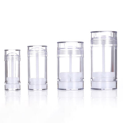 円筒形 15g 30g 50g 75g 100g AS プラスチック製の香水容器 空のデオドラントバーム