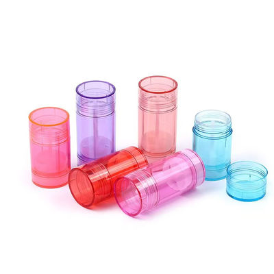 カスタムカラーOEM 15g 30g 50g 75g 100g ASプラスチックボディ 香料容器 空のデオドラントバーム