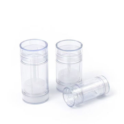 明るい色 15g 30g 50g 75g 100g AS プラスチック製の体香料容器 空のデオドラントバーム