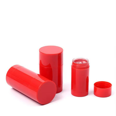 明るい色 15g 30g 50g 75g 100g AS プラスチック製の体香料容器 空のデオドラントバーム