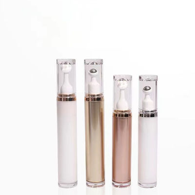Customizable Empty Round Transparent White Squeezable Lip Balm Tube Eye Cream Tube