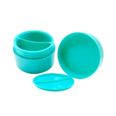 PP Plastic 50g+50g Customized Color Double Layer Cream Jar For Skin Care