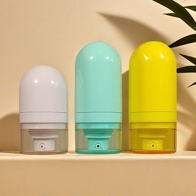 15ml 30ml 50ml プラスチックのABS 化粧品パッケージ 豪華 隠し ファンデーション ローション 空気のないポンプ ボトル クリアキャップ 霧スプレー クリームポンプヘッド 逆向き 真空圧縮