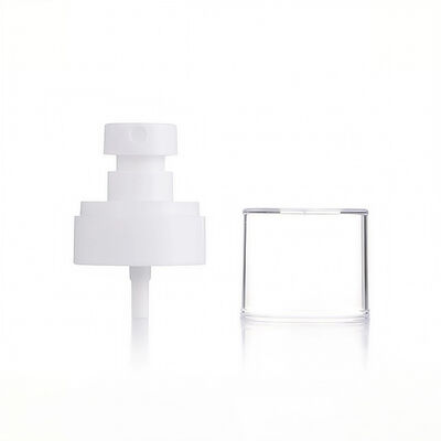 24mm ハーフカバープラスチックポンプスプレー 白ミスト 透明キャップ付き 液体塗布用ビッグキャップ