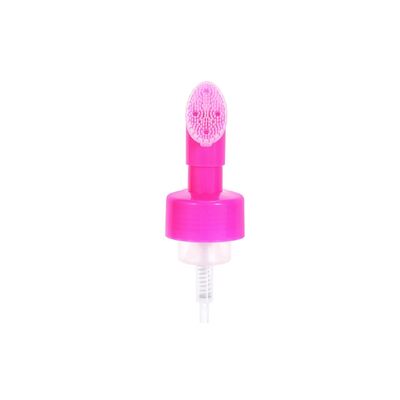 42mm 43mm Silicone Facial Mousse Foam Pump Brush Pet Cap Facial Cleanser in Custom Colors Reusable