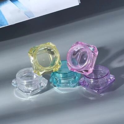 ポータブル 旅行 スキット PS 素材 3g 5g 透明 クリーム 容器 多彩色 オプション サポート カラー シルク 印刷 パーソナライズ 皮膚ケア パッケージ 用