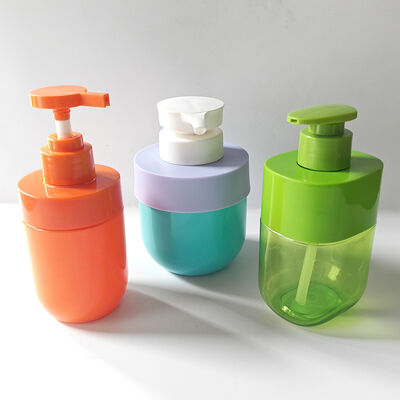 300ml スクウェアローションボトル カスタムカラー 肩袖 透明体 贅沢品 肌ケアパッケージ