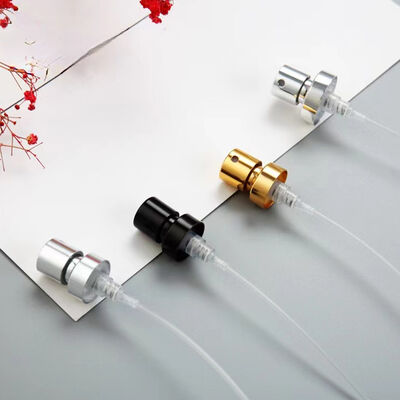15mm 香水スプレー アルミニウムボトル カスタマイズ可能 ミドルリング ゴールド シルバー ブラック 電気メッキ ボトルキャップ 留め具 0.15cc