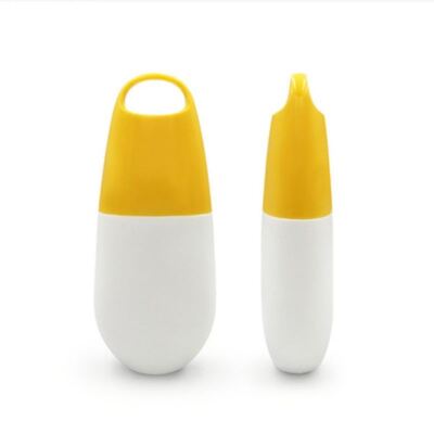 50ml PE シルクスクリーン プリント 日焼け止め コスメティック ボトル 日焼け止め用のスクリューキャップ