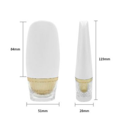 50ml PE シルクスクリーン プリント 日焼け止め コスメティック ボトル 日焼け止め用のスクリューキャップ