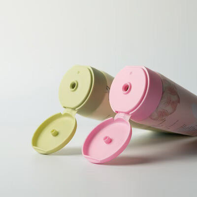フリップトップデザイン 50mm直径 プラスチッククリームチューブ スキンケア化粧品パッケージに使用