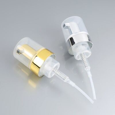 40mm 42mm Mousse Foam Pump Dispenser All Electroplated  Foam Facial Cleansers Gold Foam Pump