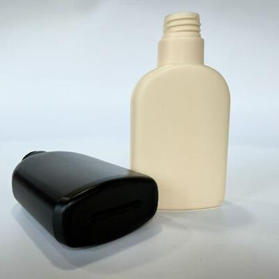 28mm 200ml HDPE 33g マットブラック/ベージュ シャンプー ローション 化粧品パッケージ用の空きプラスチックボトル