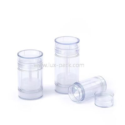 15g 30g 50g 75g PP プラスチック ツーストアップ デオドラント スティック コンテナ 再充填可能 日焼け止め スティック チューブ 化粧品 包装 ボディバーム