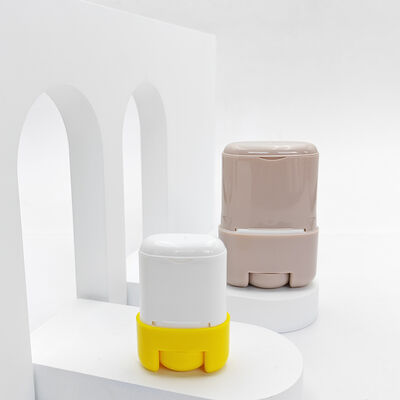 15g 35g 50g 75g ロック付き長方形底ねじり式固形香水スティック容器 空の制汗剤スティック プラスチック包装チューブ 化粧品用