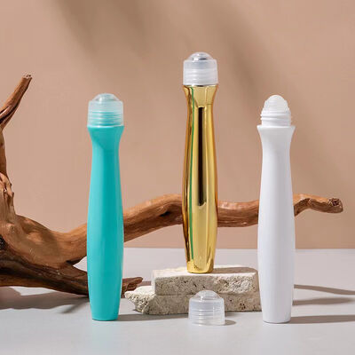 Portable  Stainless Roller Ball Plastic Bottle Cosmetic  Oil Deodorant Perfume