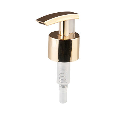 Silver and Golden Cosmetic 24/410 28/410 Lotion Pump Spill-Proof Shampoo Dispenser Pump With Safety Lock for Cosmetic Bottles