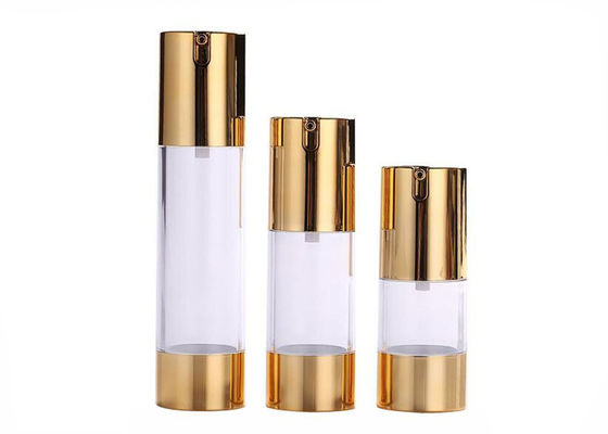 15ml 30ml 50ml プラスチックエアレスポンプ 真空化粧品ボトル 漏れ防止 制御されたディスペンシング クリーム ローション パッケージング