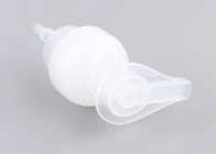 白く透明なプラスチック石鹸ディスペンサーのポンプによってカスタマイズされる管の長さ