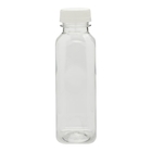 16oz空の正方形ペット透明な帽子が付いているプラスチック飲料のびん
