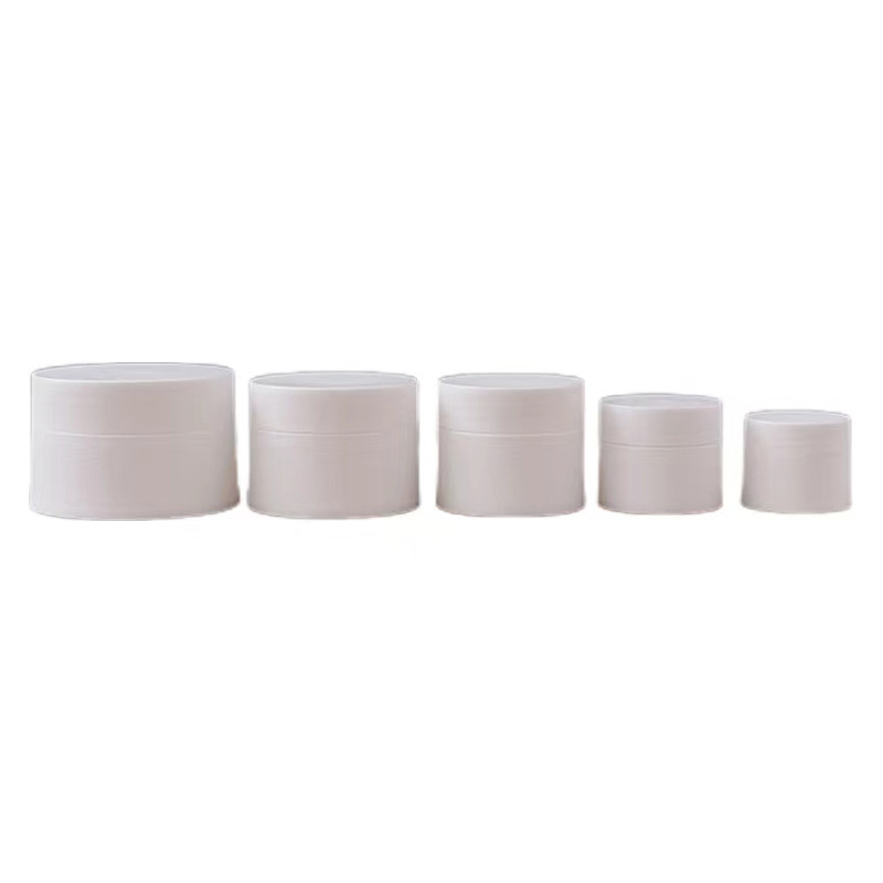 30ml 50ml 100ml アンバーブラック Pp プラスチック化粧クリーム ボトル 白黒蓋付き