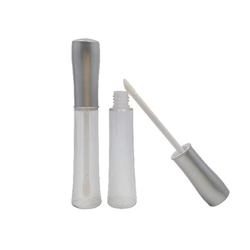 ラウンド オーダーメイド ロゴ リップ グロース チューブ 梱包 空 6ml 透明 リップ グロース チューブ 杖付き