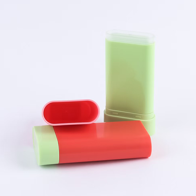 カスタム 20G プラスチック 空のデオドラント バームスティック ブラッシュ ボトル 梱包 デオドラント クリーム カスタム UV 印刷