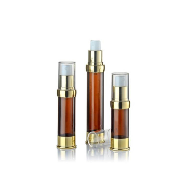 高級スタイルのアルミ製 空気のないポンプボトル 15ml 30ml 50ml サポートカスタマイズ