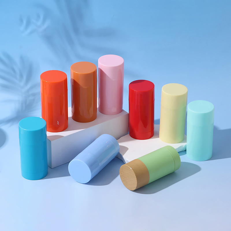 円筒形 15g 30g 50g 75g 100g AS プラスチック香水 化粧品 容器 空のデオドラントバーム